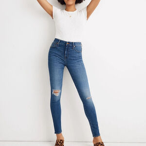 Madewell Curvy High-Rise Skinny Crop Jeans in Delmar Wash: Eco Edition